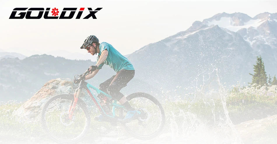 GOLDIX 104BCD MTB Crankset 165mm 170mm 175mm crank Round/Oval chainring 32T/34T/36T/38T Narrow Wide Teeth Sprocket for Mountain