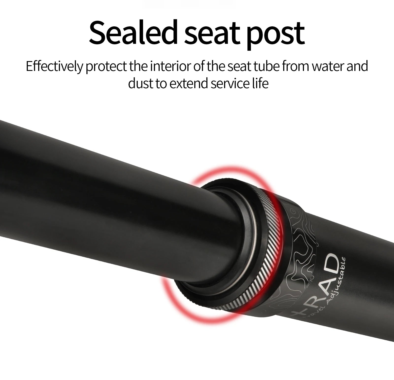 MTB Dropper Sattelstütze Aluminiumlegierung 34,4MM Interne Zugsteuerung Sattelrohr 125/150/170/200mm Federweg Meroca Zugsteuerhebel