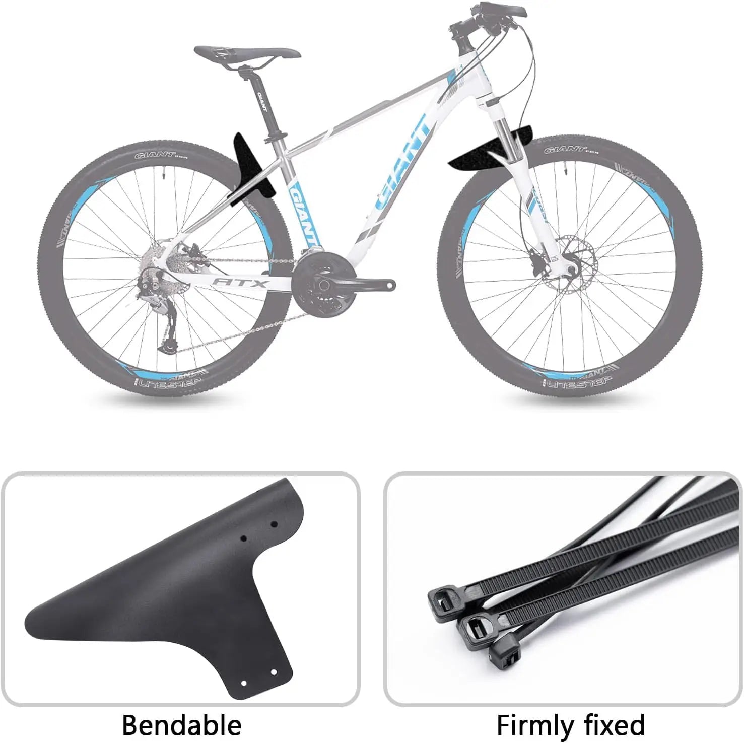 Owl Bicycle Fenders Mountain Road Bike Mudguard Cycling Mud Guard Front/Rear Wheel Fix Gear Wing Ultralight MTB Fender Bike Part