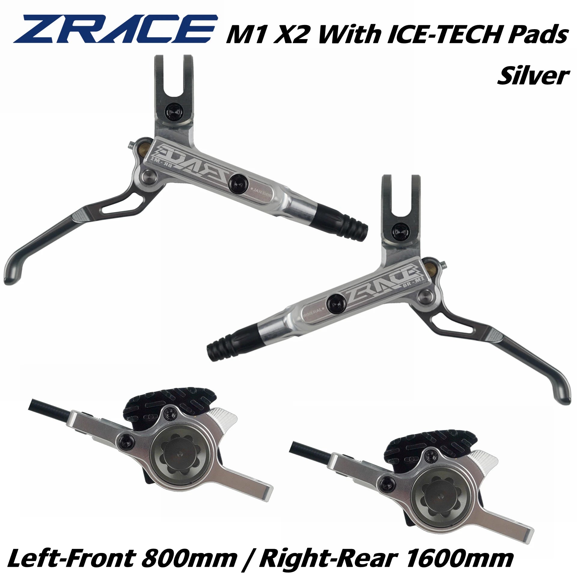 ZRACE M1 X2 / X4 Mountain Bike Hydraulic Brake,Full CNC Lightweight, Oil Pressure Disc