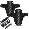 MTB Carbon Mud Guard Set – Universelles Schutzblech für Vorder- & Hintergabel | Inkl. 5 Kabelbinder