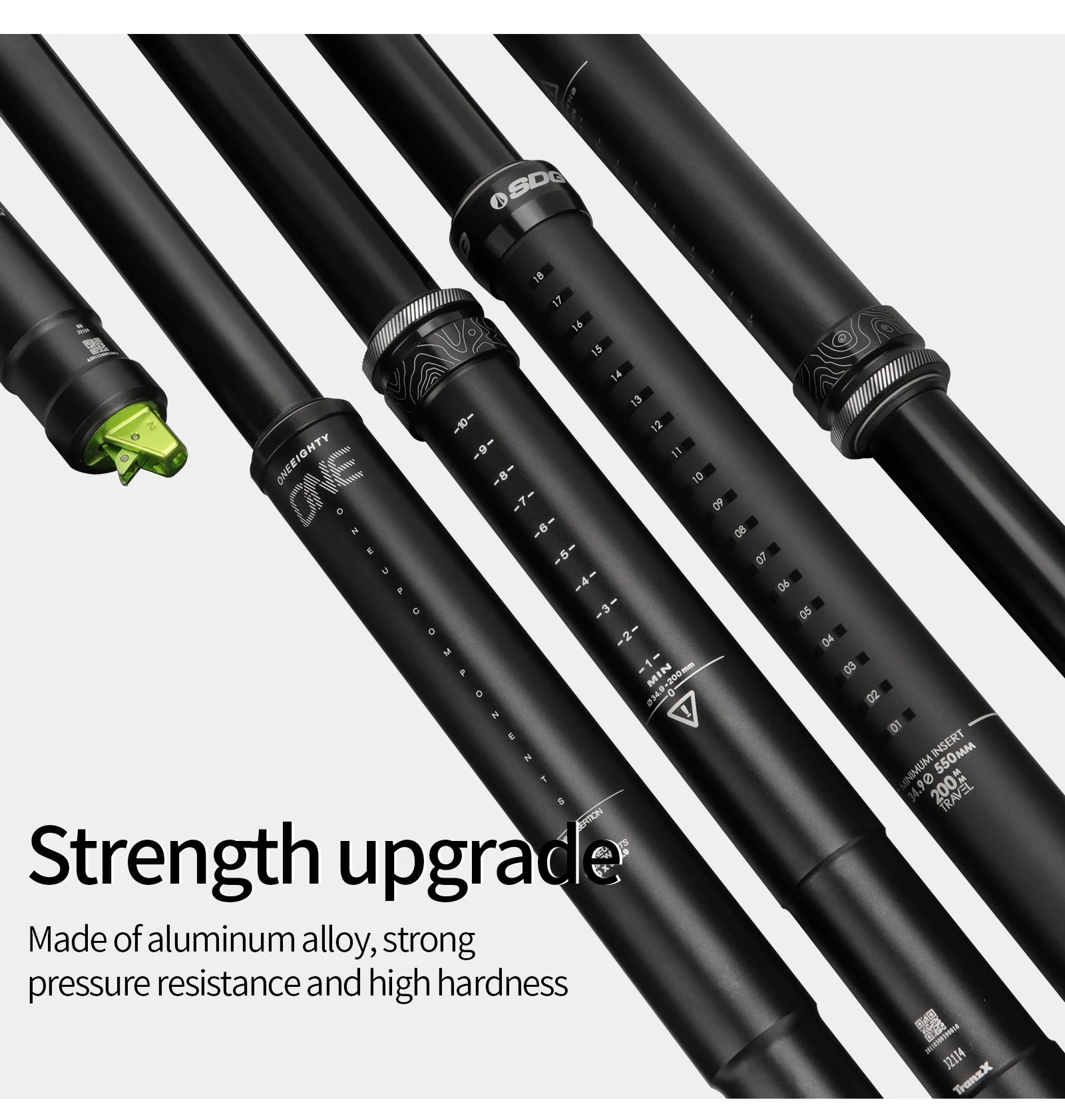 MTB Dropper Sattelstütze Aluminiumlegierung 34,4MM Interne Zugsteuerung Sattelrohr 125/150/170/200mm Federweg Meroca Zugsteuerhebel