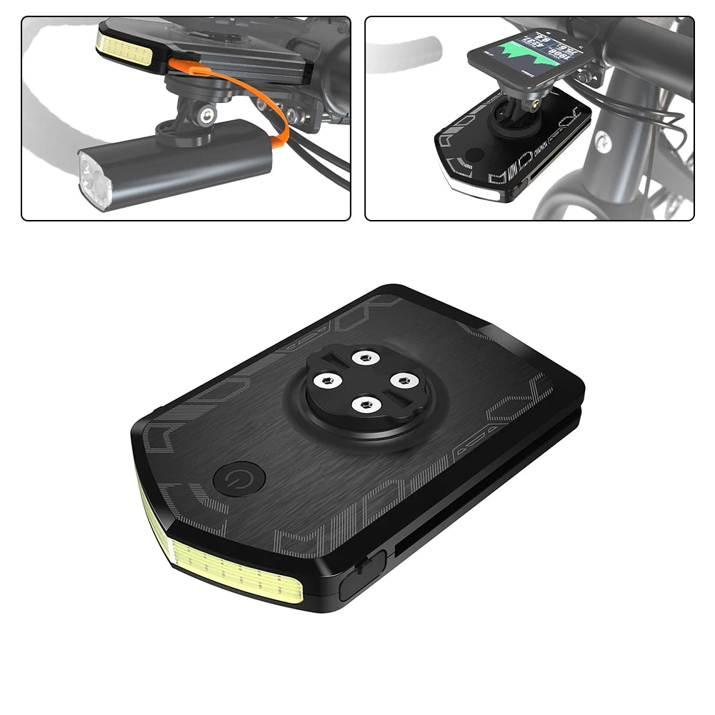 Bike Lighting Solution USB Rechargeable Headlight with a Robust 5000mAh Battery for Extended Computer Compatibility for Garmin