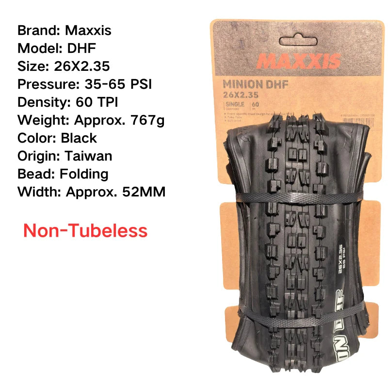 Maxxis Minion DHF (M301Ru) 26x2.3 27.5x2.3/2.5/2.8 29x2.3/2.5  Folding Downhill Tires For Mountain Bikes Are More Wear-resistant