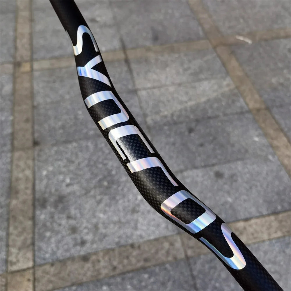 Syncros Mountain bike 3K full carbon fibre flat Horizontal carbon bicycle handlebar MTB bike parts 31.8*580-760mm