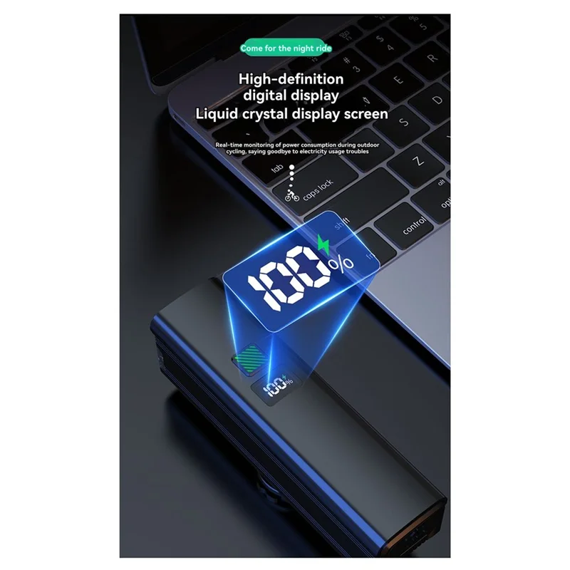 Cycling Lights Night Riding Lights With High And Low  Switch 800 Lumens USB-C Charging For Cyclists And Commuters-[A49T]