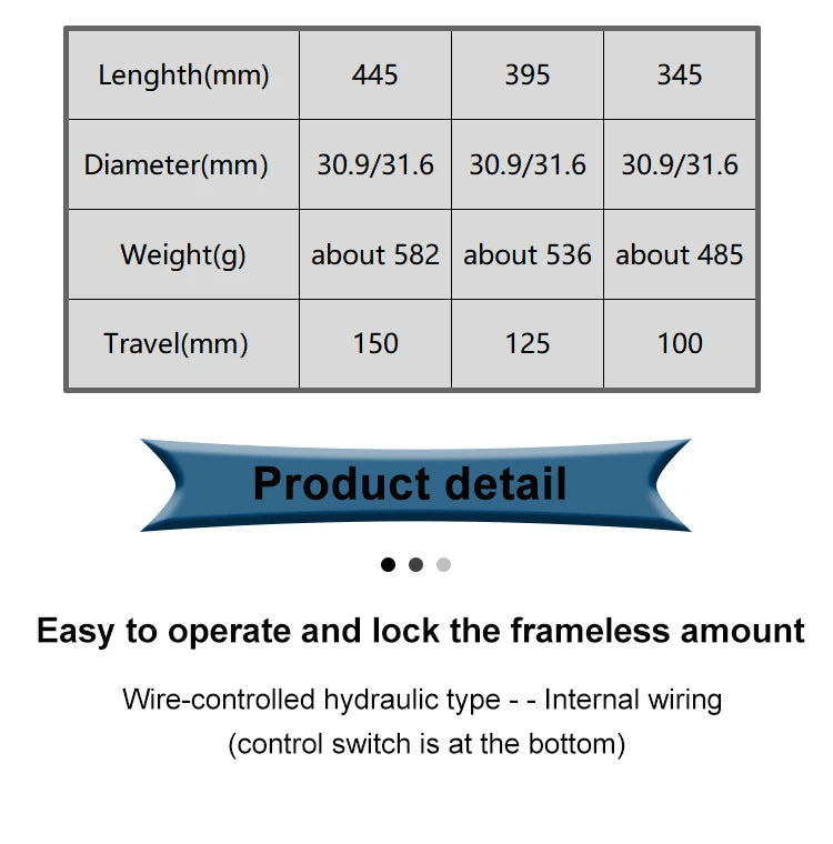 KS Exa Form 900i Dropper MTB Seatpost Hydraulic Adjustable Height Mountain Bike Cable Remote Hand Control 30.9 31.6mmSeat Tube