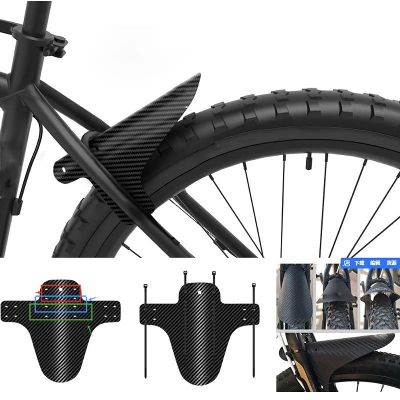 2 x Mud Guard Carbon Optik  Front/Rear