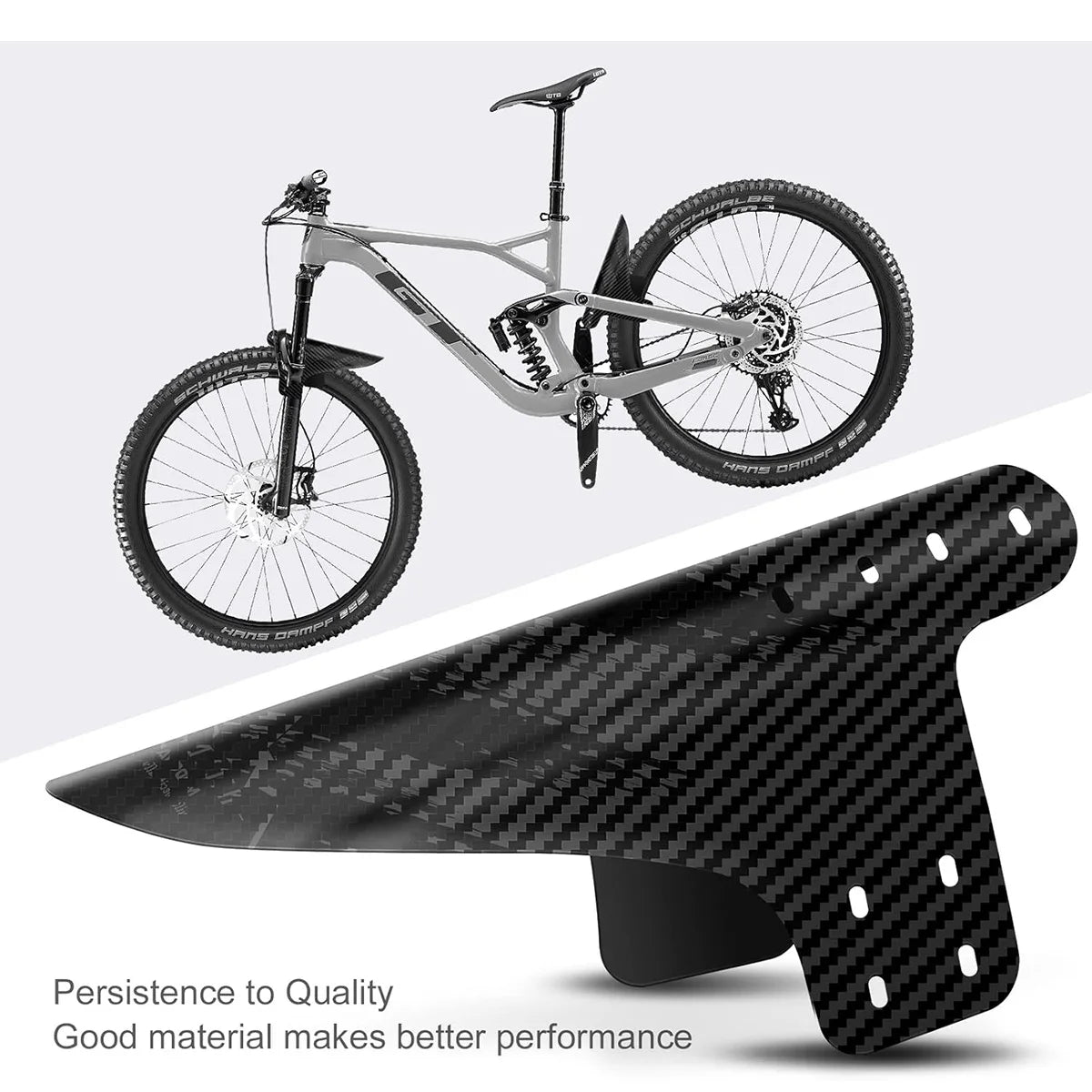 2 x Mud Guard Carbon Optik  Front/Rear