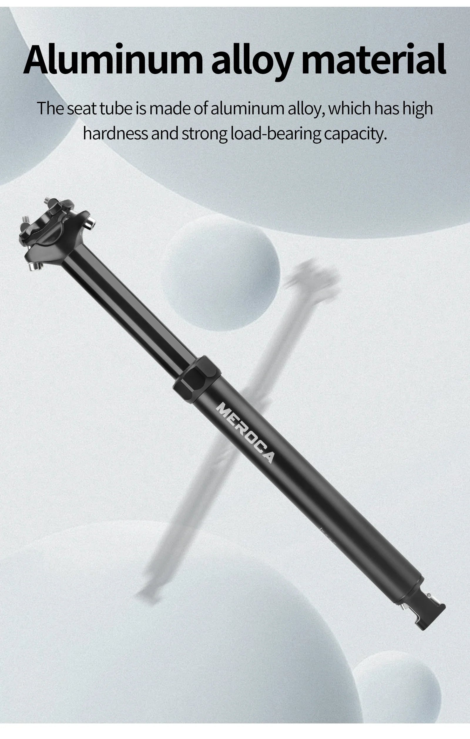 MEROCA Bicycle Dropper Seatpost 27.2/30.9/31.6x425mm Internal Routing Cable Remote Wire Control Lift Seat Tube Mtb Seatpost