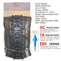 MAXXIS Dissector MTB Tire Seeks To Minimize Drag While Retaining Cornering Control Size:27.5x2.4WT  29X2.4 EXO TR DH