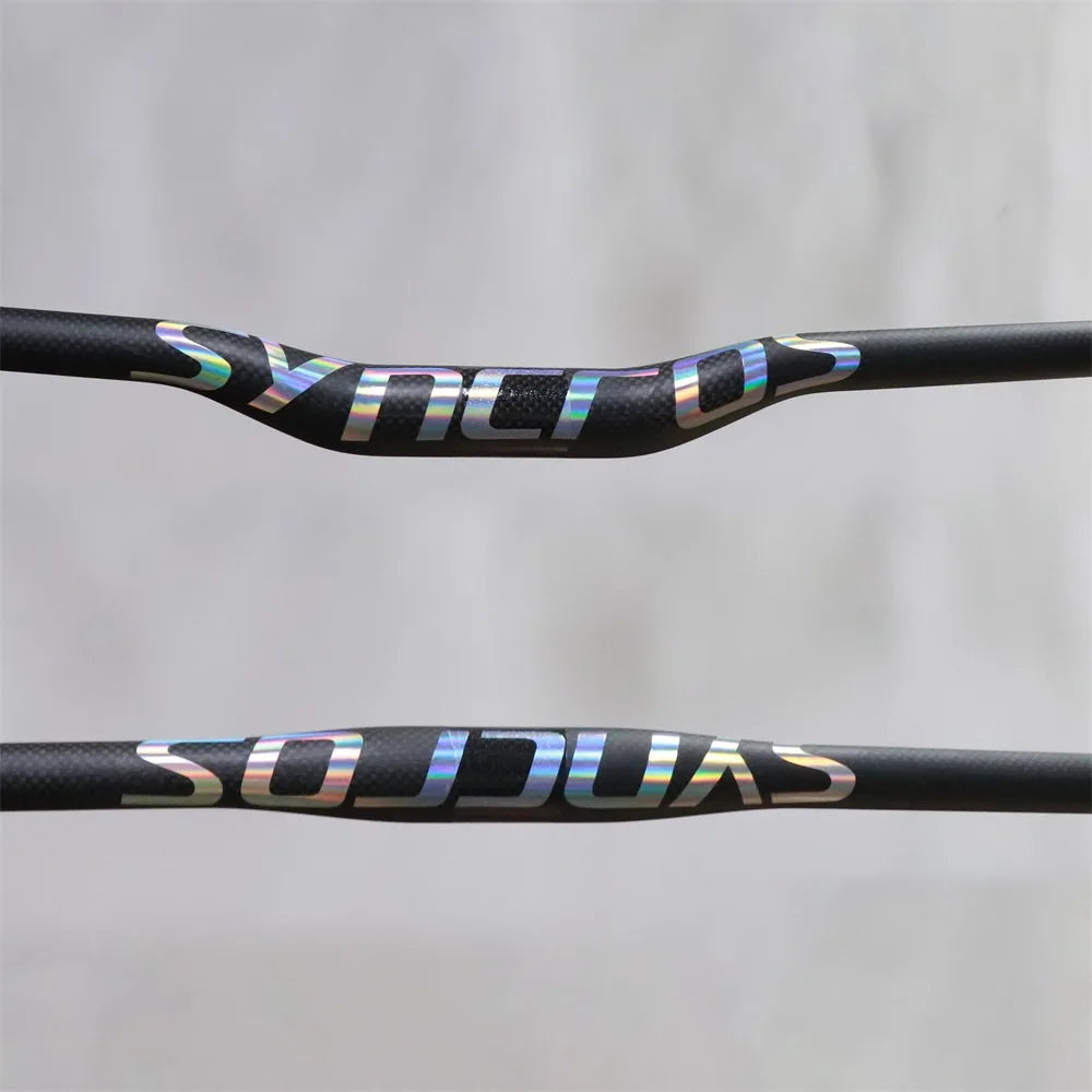 Syncros Mountain bike 3K full carbon fibre flat Horizontal carbon bicycle handlebar MTB bike parts 31.8*580-760mm