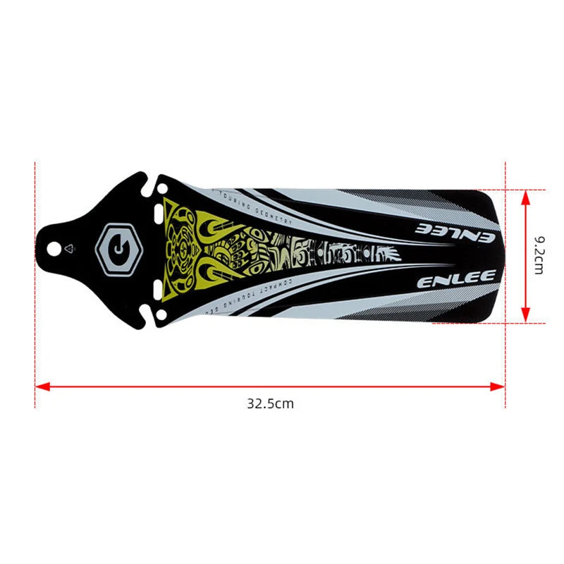 1pcs MTB Mountain Road Bicycle Fender Bike Front Rear Mudguard Cycling Rainplate 26.5cm PP5 Material Bicycle Accessories