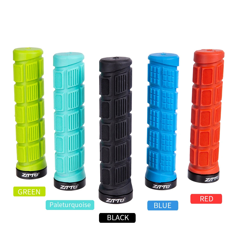 ZTTO 1Pair AG40 MTB Grips For Mountain Bike Fixed Gear Lock-on grip Anti-Slip Handlebar Shock-Proof Rubber Bicycle Grips Parts