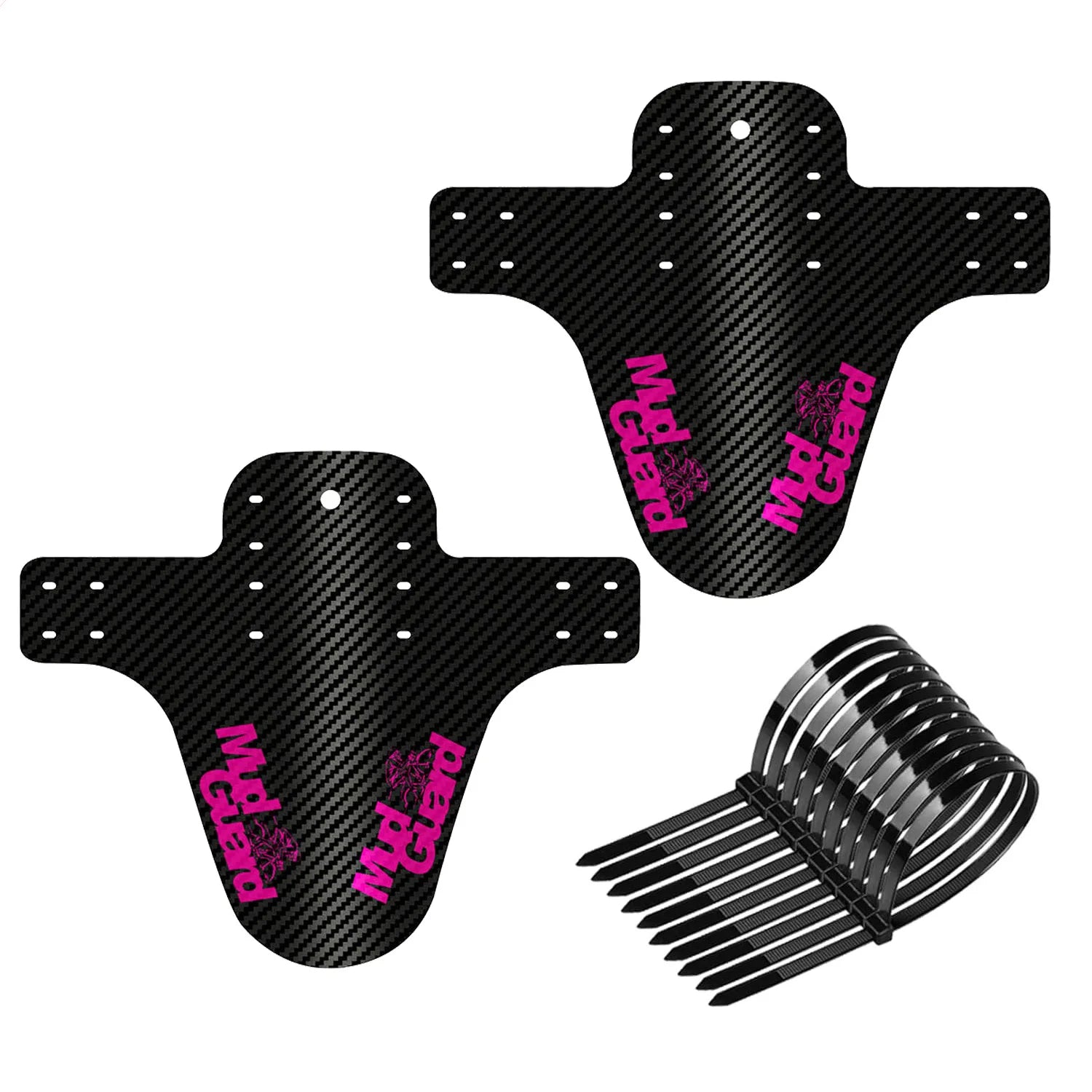 2 x Mud Guard Carbon Optik  Front/Rear