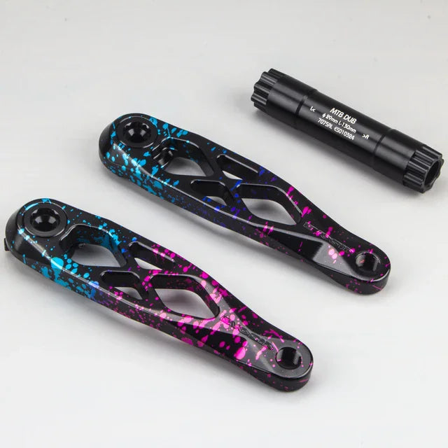 EVOSID Ultralight MTB Bike Crank 165mm DUB Axis 29mm Mountain Bicycle Crankset 170mm 3-nail Straight Installation For Enduro AM