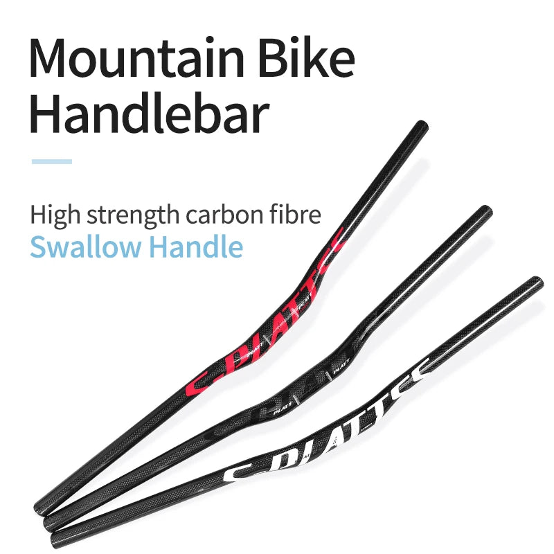 MTB Carbon Lenker – Flat & Riser | 31.8mm | 680–760mm | Hochfest & Ultraleicht
