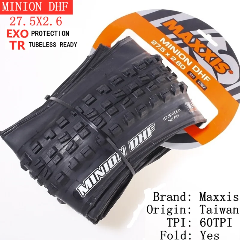 Maxxis Minion DHF (M301Ru) 26x2.3 27.5x2.3/2.5/2.8 29x2.3/2.5  Folding Downhill Tires For Mountain Bikes Are More Wear-resistant