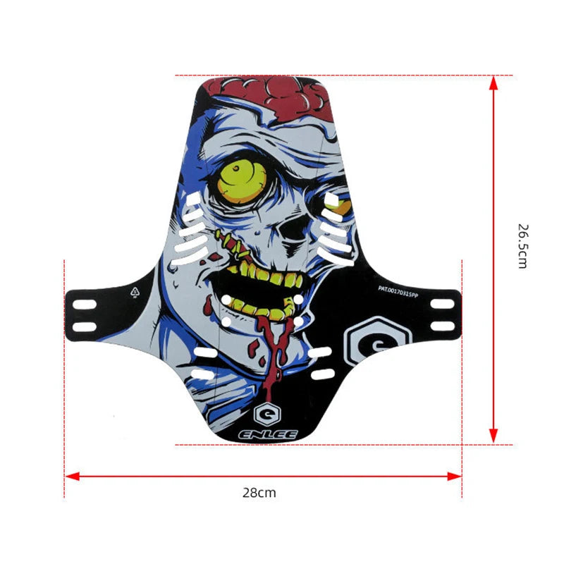 1pcs MTB Mountain Road Bicycle Fender Bike Front Rear Mudguard Cycling Rainplate 26.5cm PP5 Material Bicycle Accessories