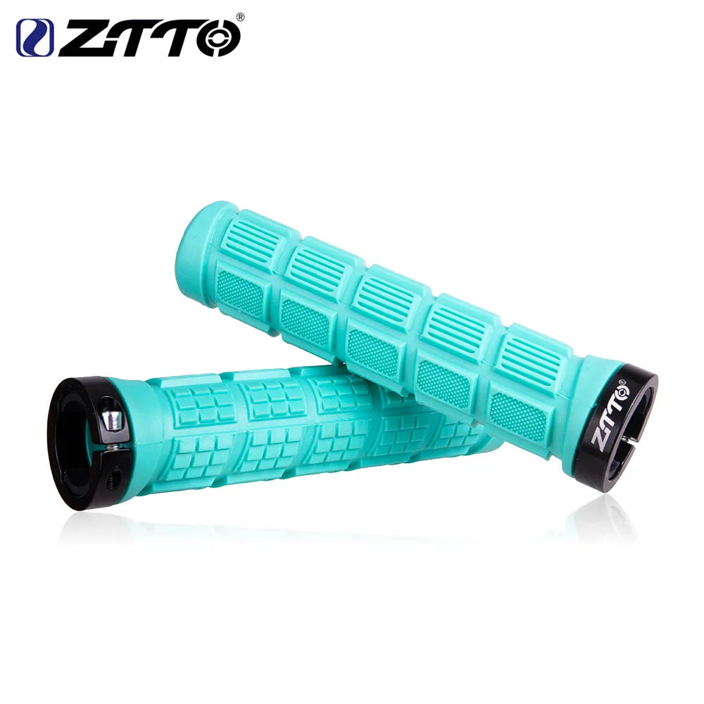 ZTTO 1Pair AG40 MTB Grips For Mountain Bike Fixed Gear Lock-on grip Anti-Slip Handlebar Shock-Proof Rubber Bicycle Grips Parts