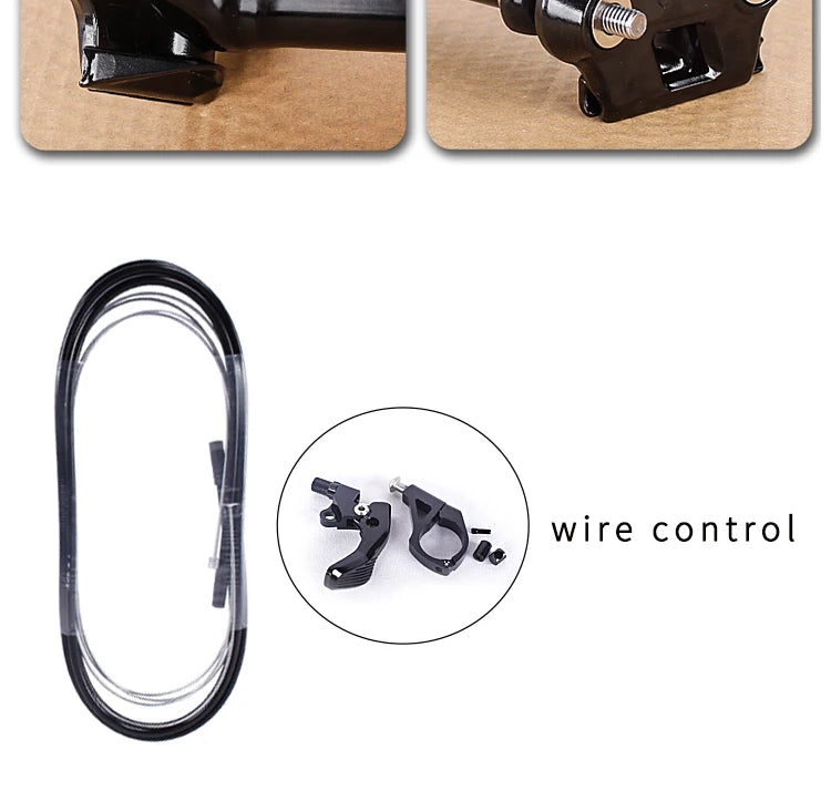 Tranz-x Dropper-Sattelstütze interne Zugverlegung 30,9 mm hydraulisch absenkbar 150 mm Federweg Mountainbike-Sattelstütze Rohrteil