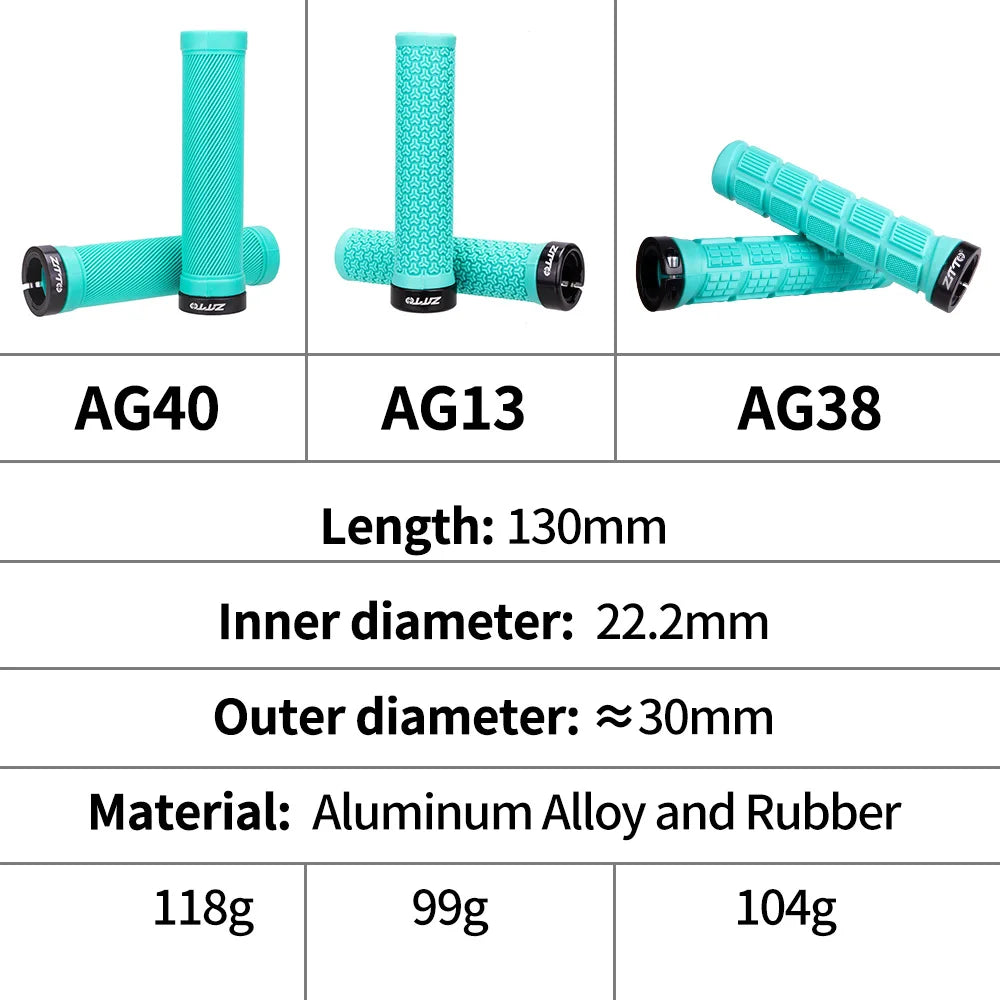 ZTTO 1Pair AG40 MTB Grips For Mountain Bike Fixed Gear Lock-on grip Anti-Slip Handlebar Shock-Proof Rubber Bicycle Grips Parts