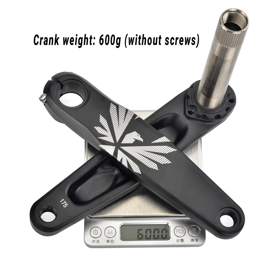 GOLDIX Bicycle Crankset 170/175mm Crank length 0mm Offset Install Directly Chainring 30/32/34/36/38T For Mountain Bike Crankset