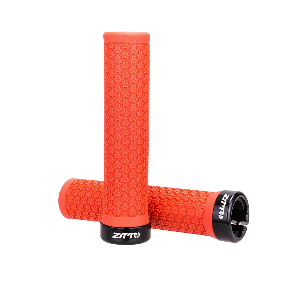 ZTTO 1Pair AG40 MTB Grips For Mountain Bike Fixed Gear Lock-on grip Anti-Slip Handlebar Shock-Proof Rubber Bicycle Grips Parts