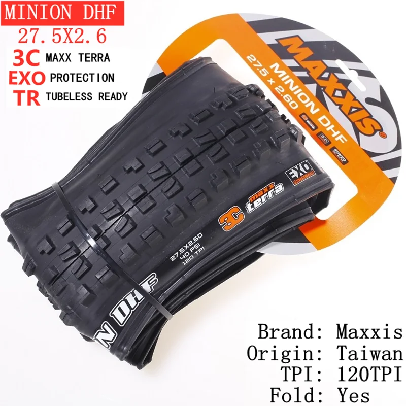 Maxxis Minion DHF (M301Ru) 26x2.3 27.5x2.3/2.5/2.8 29x2.3/2.5  Folding Downhill Tires For Mountain Bikes Are More Wear-resistant