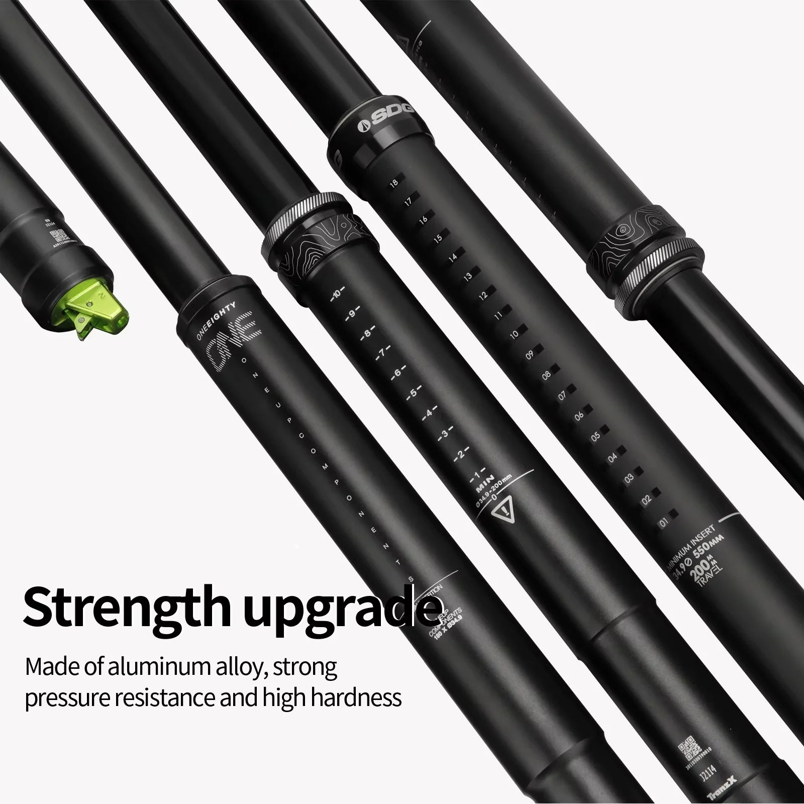 MTB Dropper Seatpost Aluminum Alloy 34.4MM Inner Wiring Control Seat Tube 125/150/170/200mm Travel Meroca Wire Control Lever