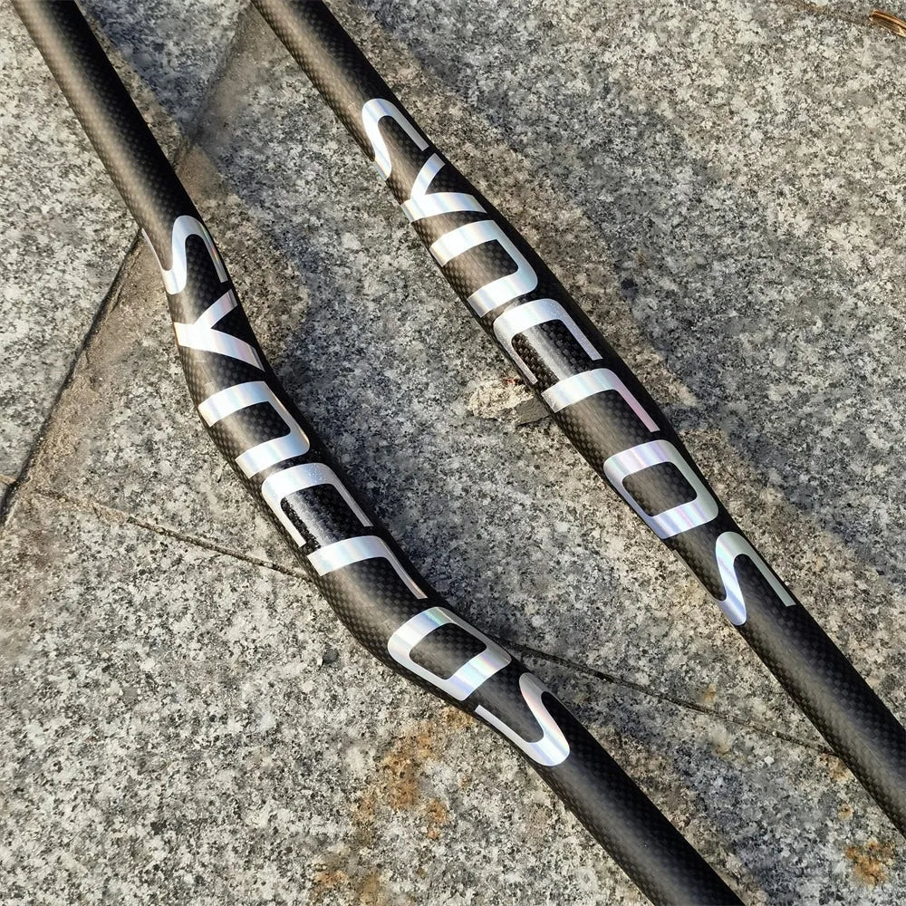 Syncros Mountain bike 3K full carbon fibre flat Horizontal carbon bicycle handlebar MTB bike parts 31.8*580-760mm