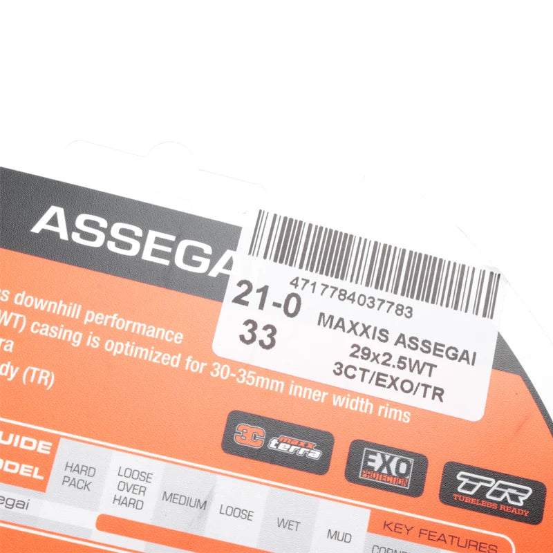 MAXXIS ASSEGAI For All trail enduro downhill conditions