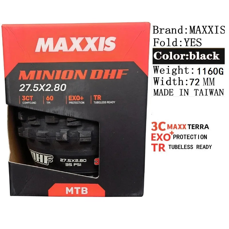 Maxxis Minion DHF (M301Ru) 26x2.3 27.5x2.3/2.5/2.8 29x2.3/2.5  Folding Downhill Tires For Mountain Bikes Are More Wear-resistant